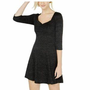 Be Bop Junior M Black Gray A-Line Dress NWT AC79